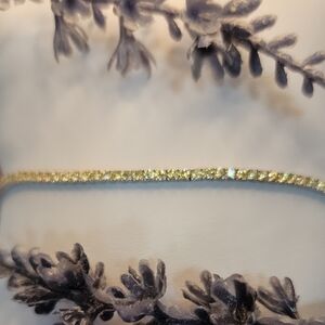 925 Silver Tennis Bracelet With Yellow Moissanite Stones